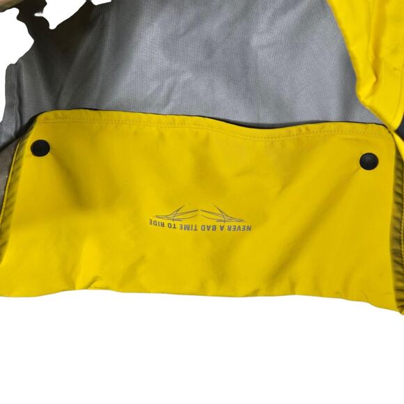REI Novara Jacket Mens Small Yellow Black Cycling Wind Rain Reflective Bike Ride - Picture 6 of 12